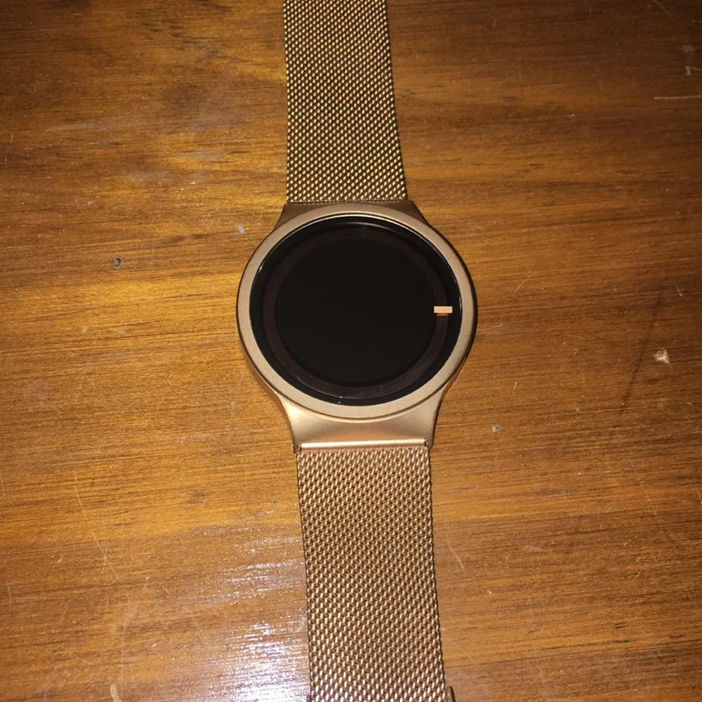 ZIIIRO ECLIPSE Steel Rose Gold Wrist Watch